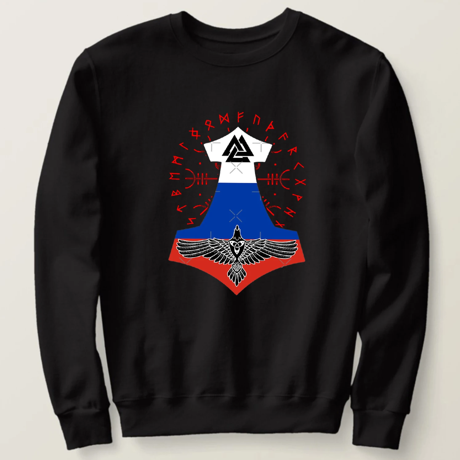 

Толстовка мужская с надписью «Thor Hammer», 100% хлопок