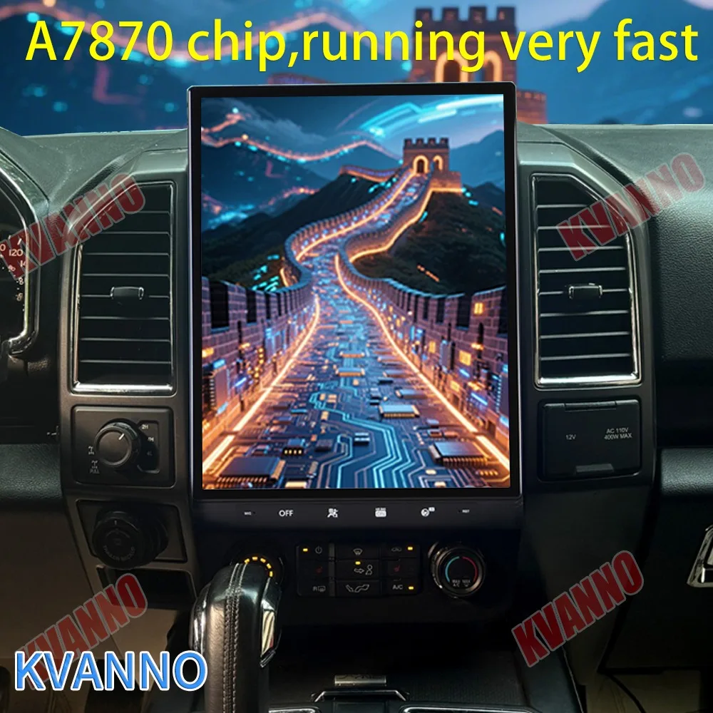 Фото Новинка 2026 года: Автомагнитола Android 15 для Ford F150 F250 2015-2020, процессор A7870, мультимедийный плеер, беспроводной CarPlay, GPS-навигация №5