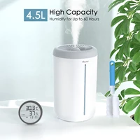 Yonntech Humidifiers for Bedroom Large Room 4.5L Top Fill Cool Mist Last 60 Hours Air humidifier and Diffuser 2 In 1