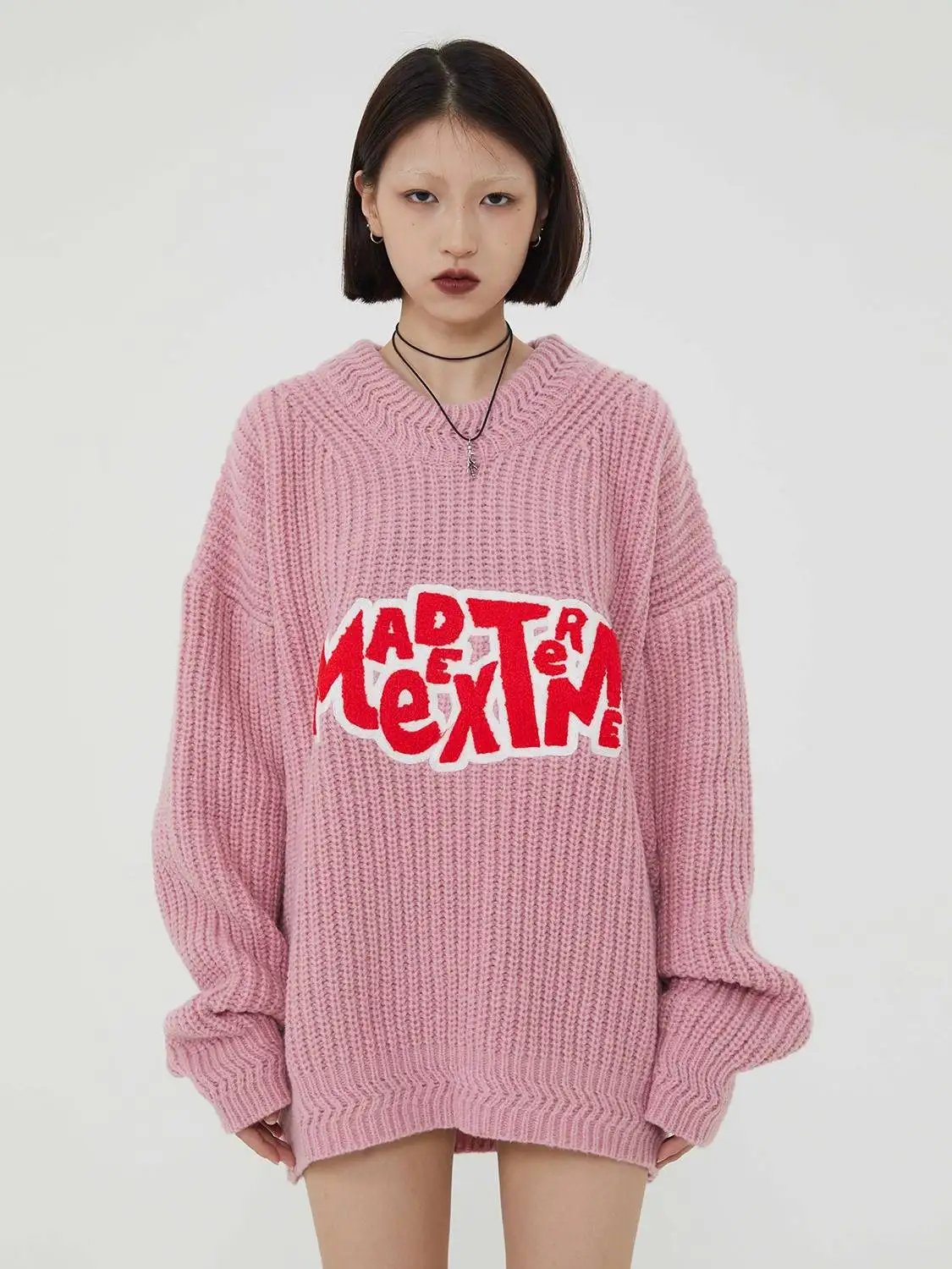 

Sweater Woman Winter 2023 Harajuku Vintage Letter Knitwearssweater Oversized Casual Pullover Women Jumper Sweater Z201