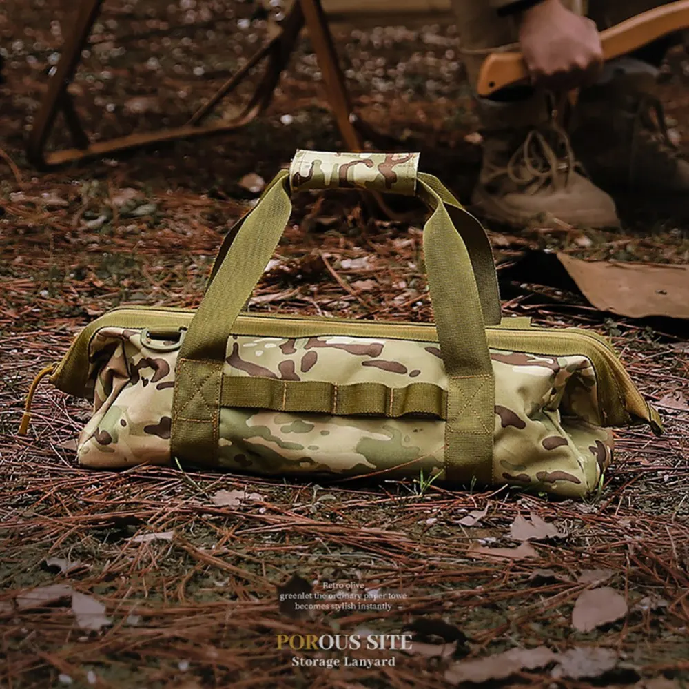 

Tool Storage Bag Multifunctional Camping Tent Ground Nail Bag Large Capacity Picnic Kits Holder Waterproof Sundry Handbag