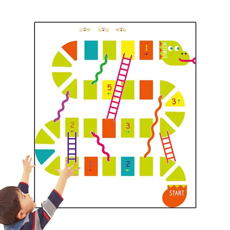 

Snake DIY Lattice Floor Sticker Educational Brain Games Stickers For Kids Educational Floor Decals Bedroom Wallpaper Decor