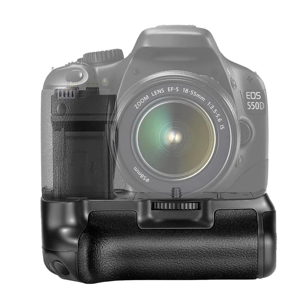 Фото Вертикальный держатель аккумулятора Mcoplus BG-550D для камеры Canon EOS 550d 600d 650d 700d T5i T4i T3i T2i как BG-E8 Meike MK-550D №2