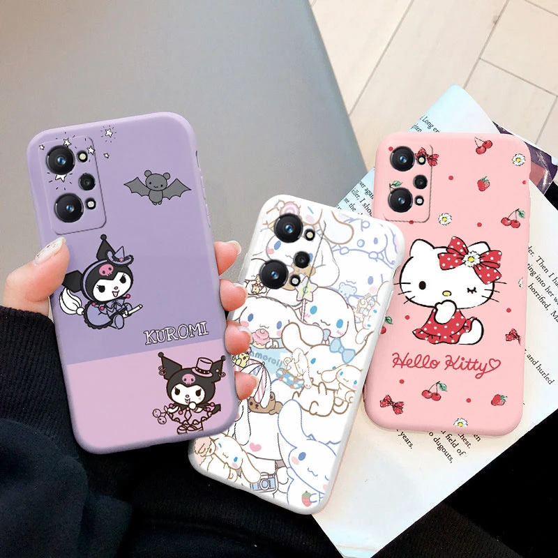 Силиконовый чехол с рисунком Hello Kitty для Realme GT Neo 2 Pro 3T