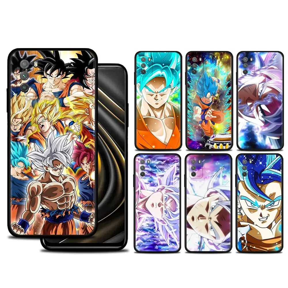 

dragon ball son goku dbz Phone Case For Xiaomi Poco X3 NFC M3 M4 Pro F3 F1 Mi 12 11T 10T Lite 9T Note 10Lite 5G Silicone Cover