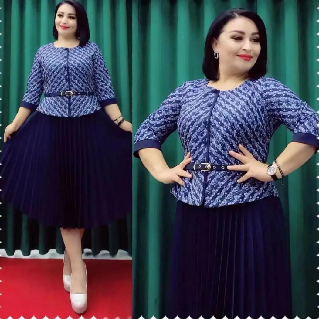 

Elegant African Dresses for Women 2023 New Summer Africa Clothing Plus Size Office Lady Party Dress Dashiki Ankara Outfits Robe