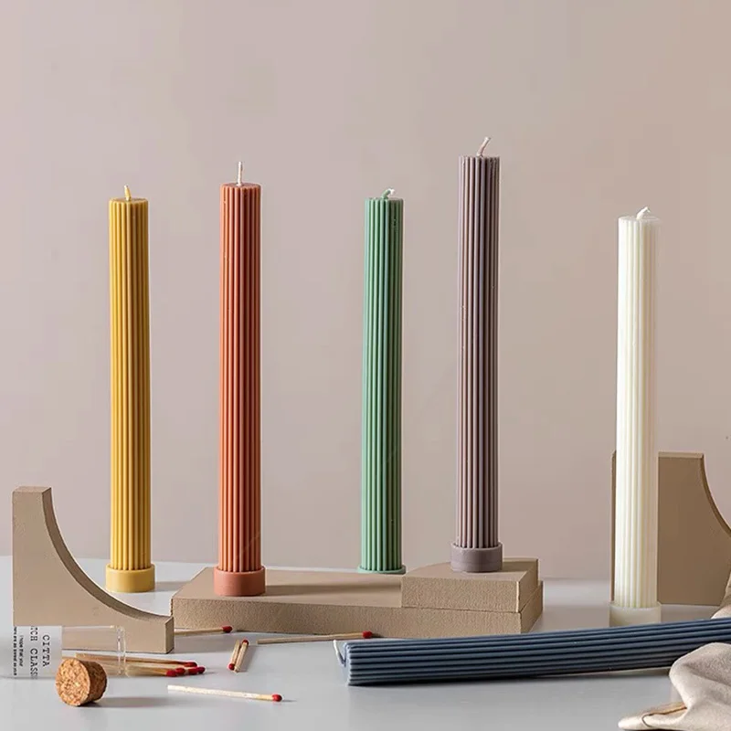 

Roman Pillar Candle Decorative Scented Candles Wedding Greek Column Candle Korea Home Decoration