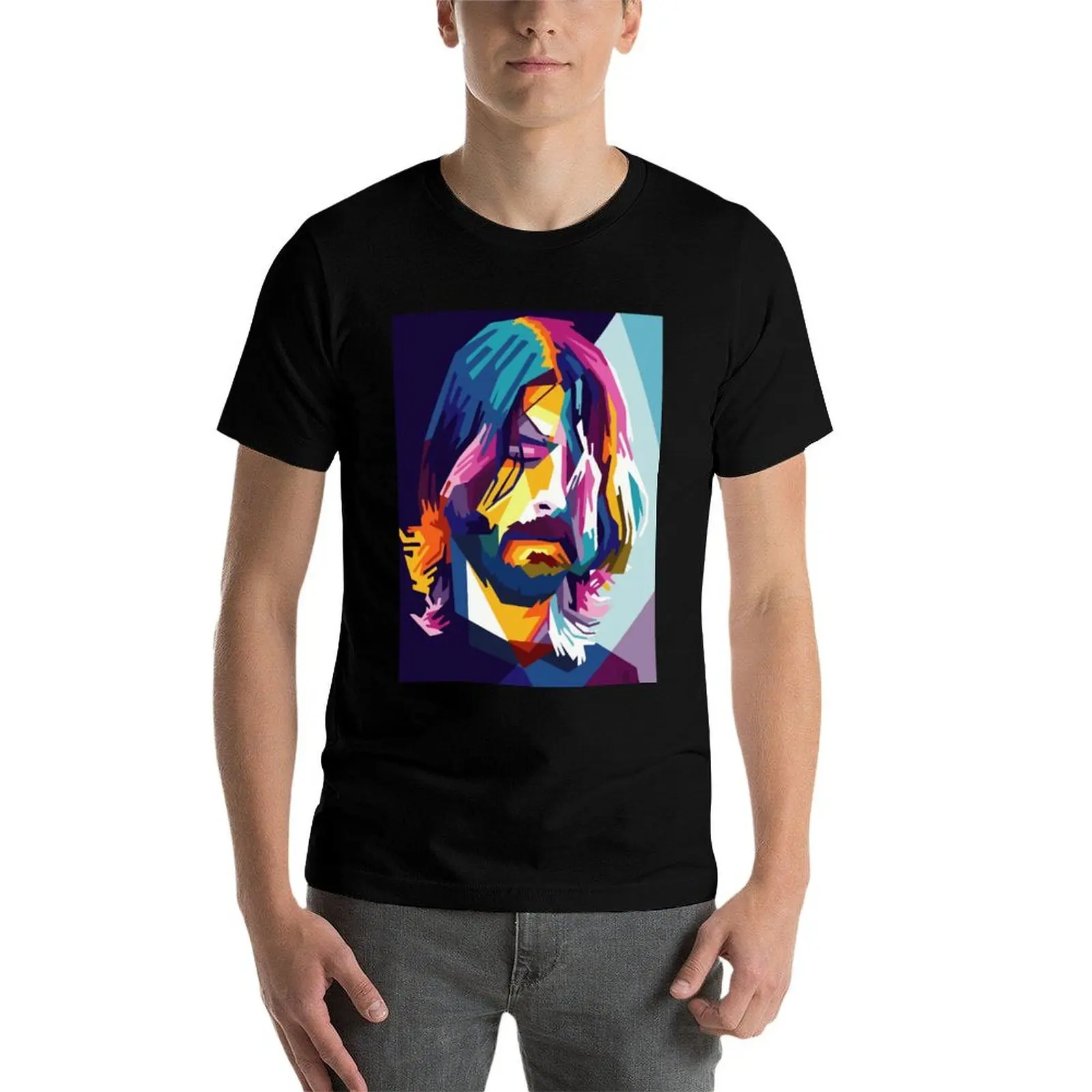 Фото Футболка DAVE GROHL, мужские футболки, футболки с графическим рисунком, дизайнерские мужские футболки, футболка из 100% хлопка №3