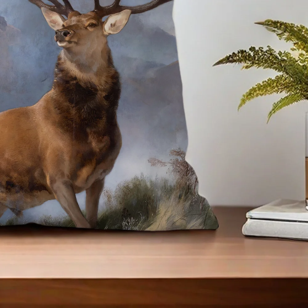 Фото Чехол для подушки Painter E-Edwin L-Landseer с принтом, для украшения дивана, дома, автомобиля, комнаты, кофейни, офиса, в скандинавском стиле, минимализм №5