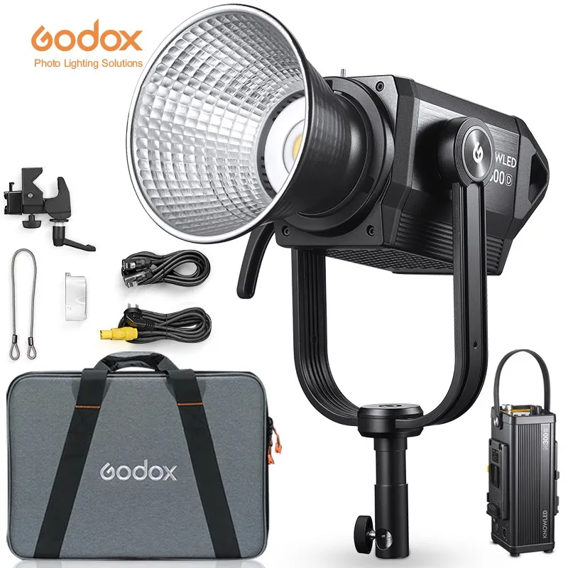 

Newest Godox M300D 330W M200D 230W Knowled Daylight Continuous LED Video Light Built-in FX Effects With Portable Case New