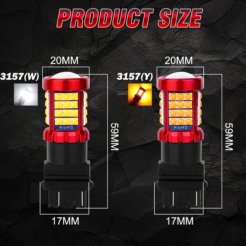 2 шт. 3157 3156 P27/7 Вт фонарь заднего хода задний тормоз