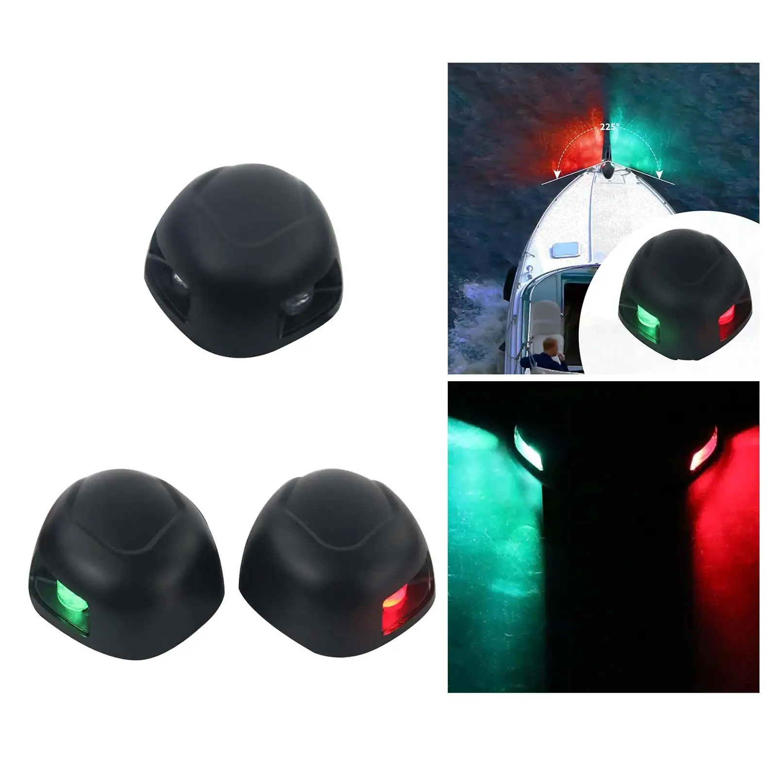 

Boat Navigation Light Accessory Easy Installation Direct Replaces Spare Parts Waterproof for Small Boat Kayak Yacht