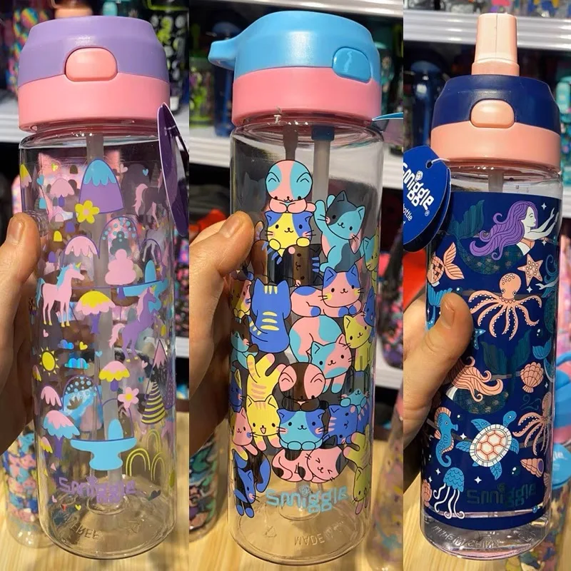 

650ml Student Water Cup Australia Smig gle Portable Leakproof Water Bottle Girl Boys Microsoft Kids Sports Drinking Water Bottle