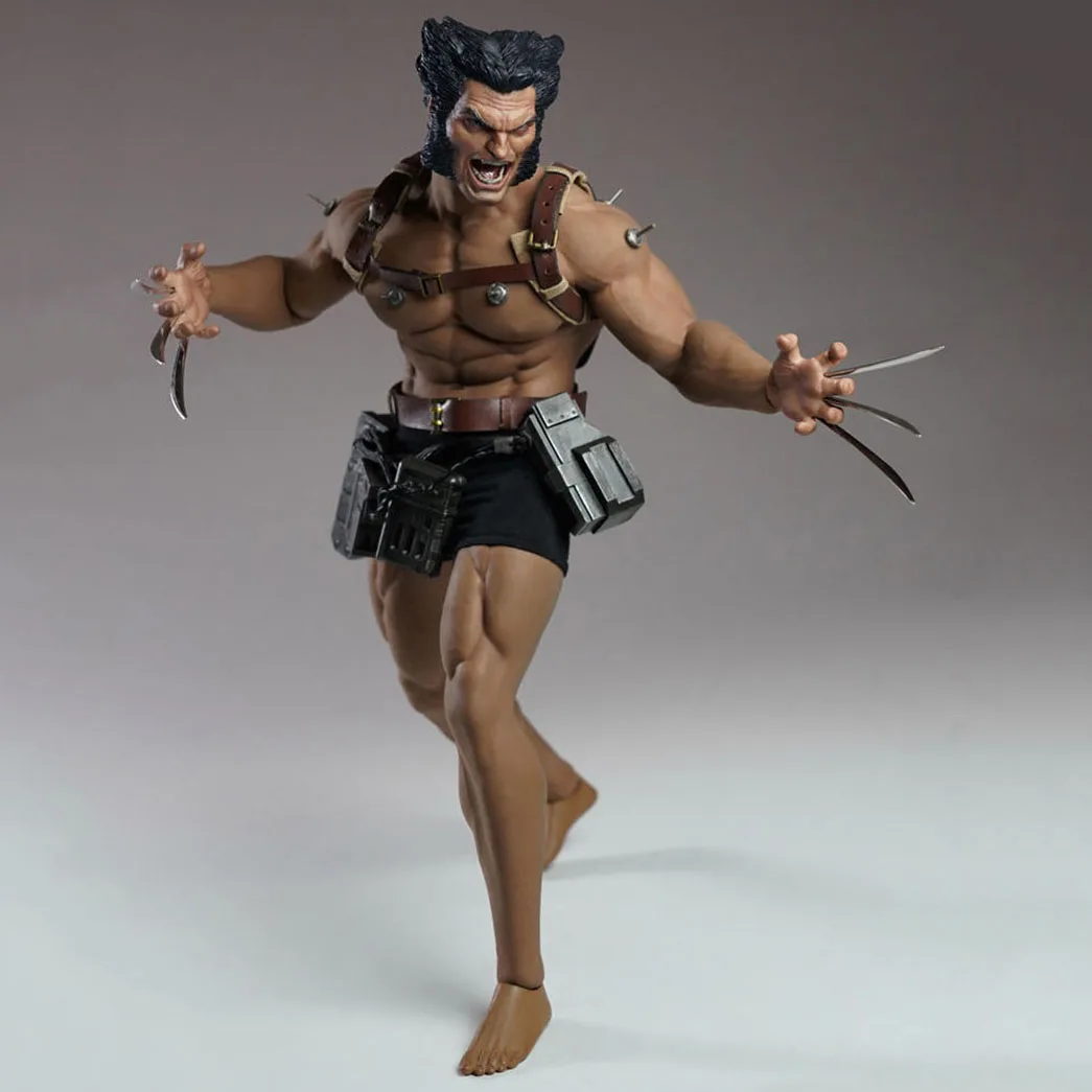 

1/6 Hugh Jackman Laboratory Costume with Two Head Sculpts Fit 12'' TBLeague M35 Male Action Figure Body for Hobby Collection
