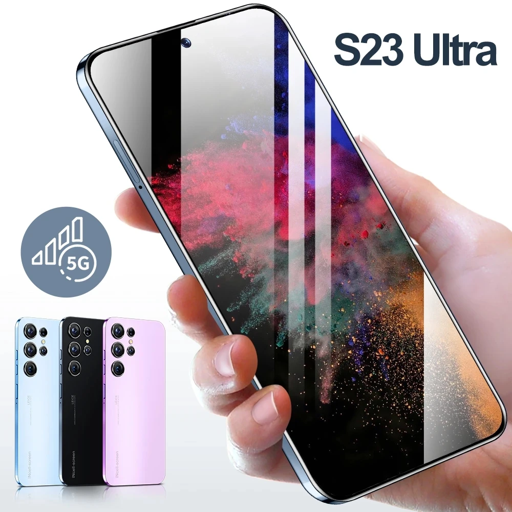 

New S23 Ultra Smartphone 6.8 Inch HD Full Screen 6800mah 16GB+1TB Global Version Android Mobile Phones 3G 4G 5G Cell Phone