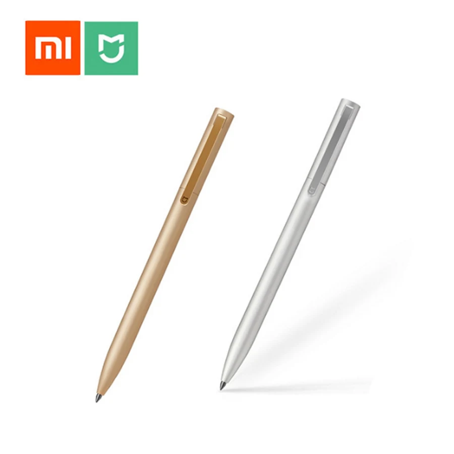 

Original Xiaomi Mijia All Metal Sign pen MI pen 0.5mm Signing pen PREMEC Smooth Switzerland Refill MiKuni Japan Ink Gold