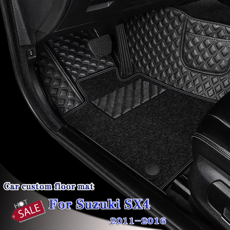 Carpets For Suzuki SX4 Sedan 2016 2015 2014 2013 2012 2011 Car Floor Mats Interiors Styling Auto Accessories Custom Automobiles