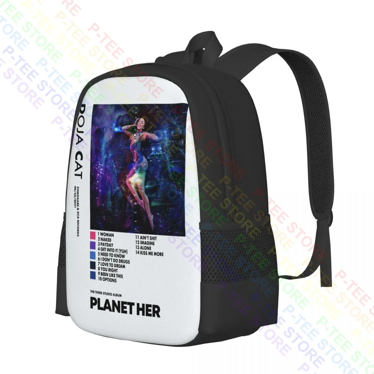 Рюкзак Doja с изображением кошки планеты ее планет большой емкости модный новый