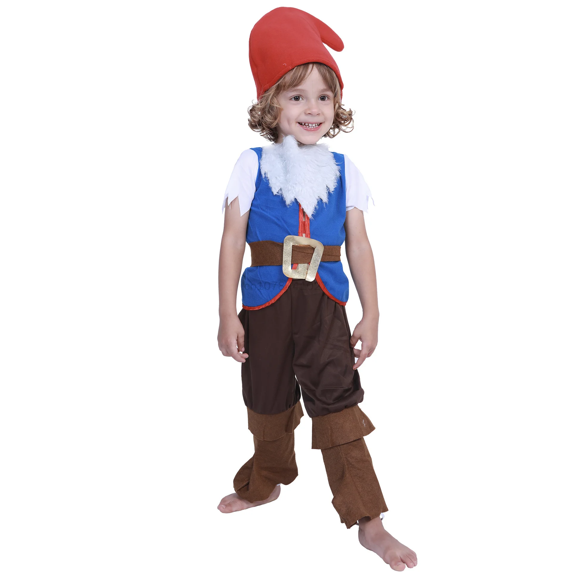 

2023 New Kids Fairy Tale Seven Dwarfs Cosplay Costume New Childs Boys Girls Elf Cosplay Suit Halloween Easter Party Outfits