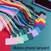 mobile phone lanyard hanging rope for iphonexiaomihuawei phone case nylon strap chain adjustable necklace anti loss rope clip