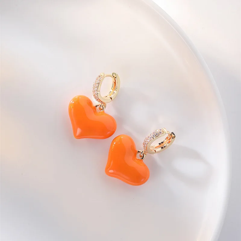 2023 высококачественные красные женские Серьги Love французские Ретро Женские