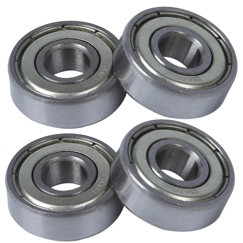 

4 Pcs Single Shielded 608Z Miniature Deep Groove Ball Bearings