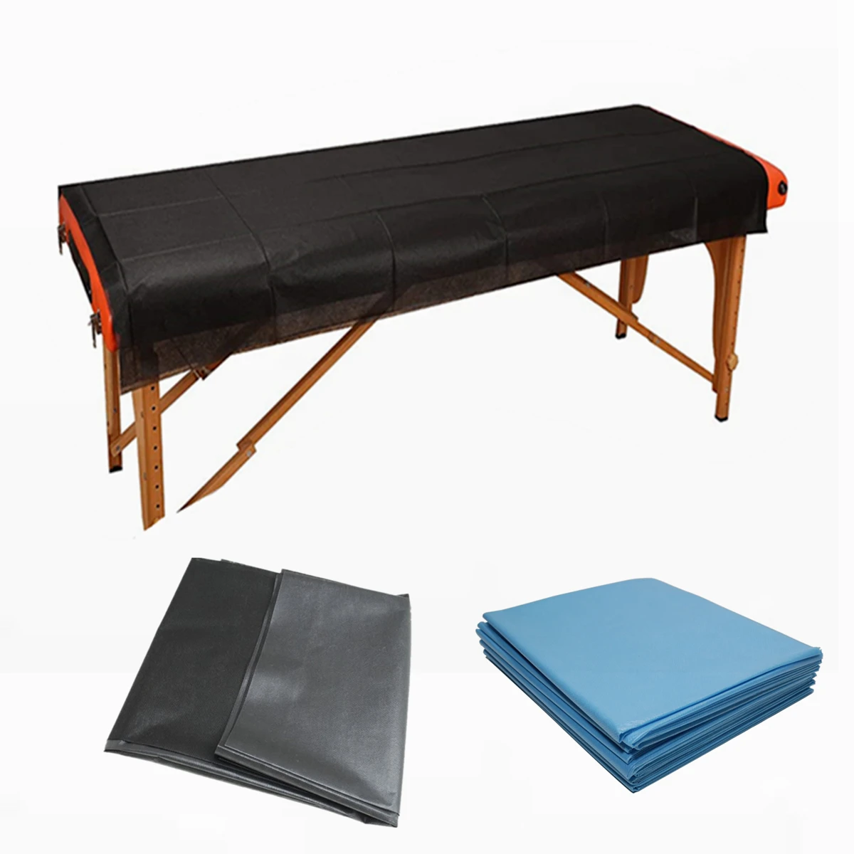 Cover Waterproof Nonwoven Pe Film Beauty Salon Mattress Protectors 40 X 90 Inch