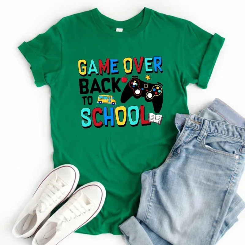 Рубашка с надписью Game Over To School