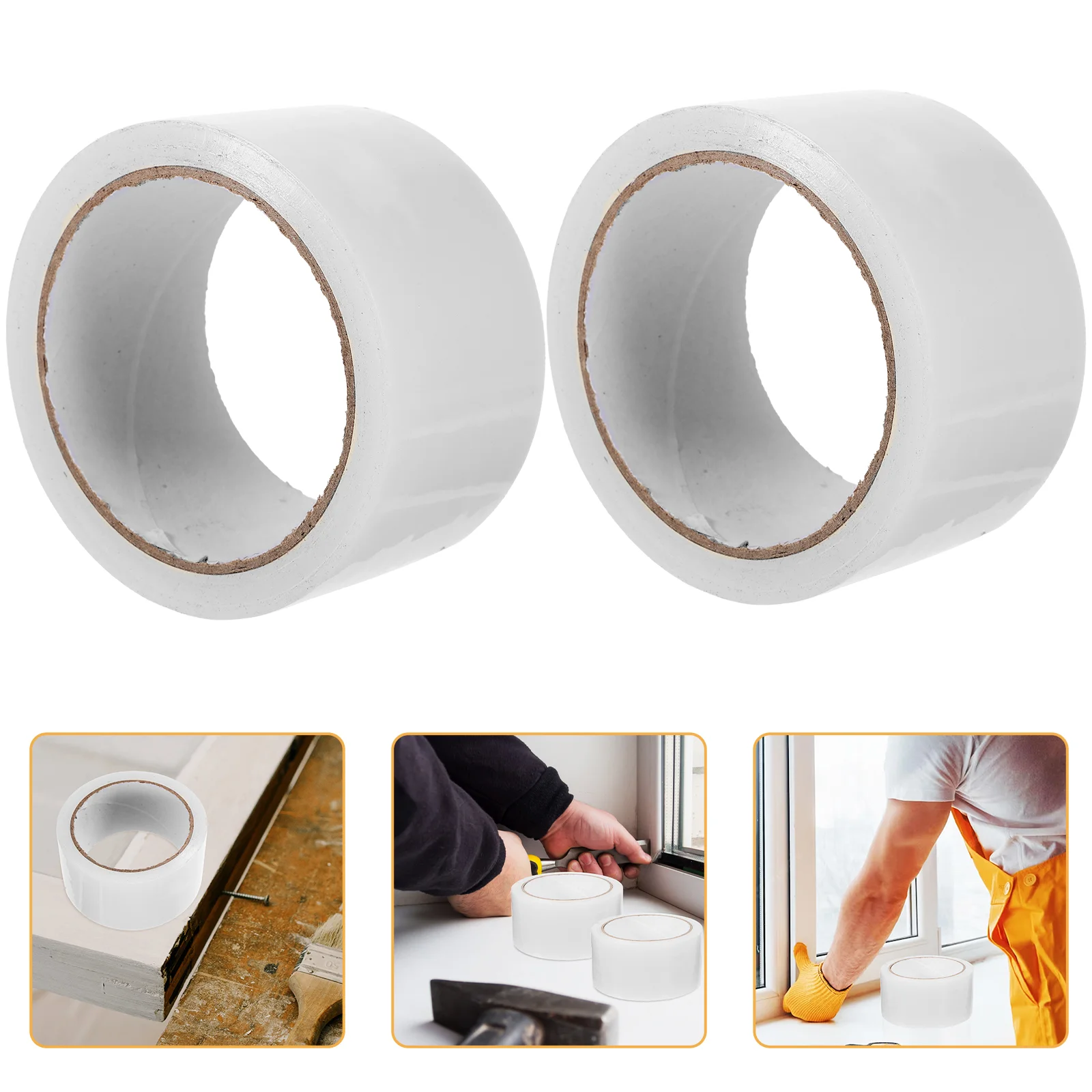 

2 Rolls Weather Resistance Birthday Decoration Girl Hot Melt Adhesive Door Gaps Sealing Tape