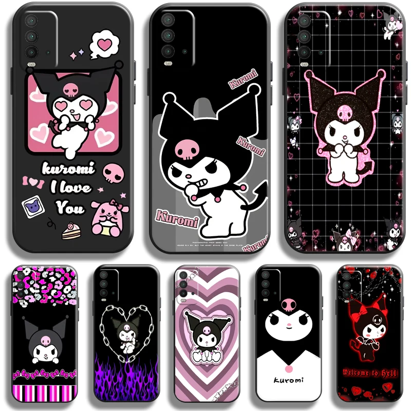 

Cute Cartoon Sanrio Kuromi For Xiaomi Redmi 10 9 9T 9A 9C 8 8A Redmi Note 10 10S 9 9T 9S 5G 8 8T 7 PRO Phone Case Carcasa Back