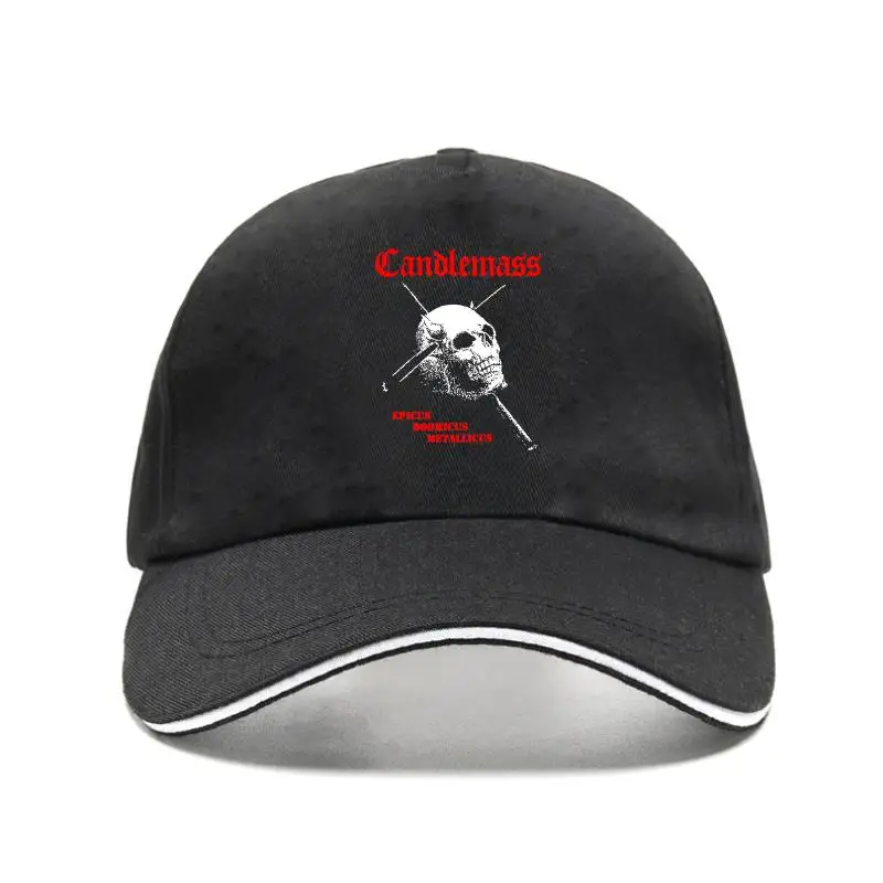 

Candlemass - Epicus Doomicus Metallicus Album Cover Baseball Cap DTG (BLACK) Golf Cotton Homme Plus Adjustable Baseball Caps