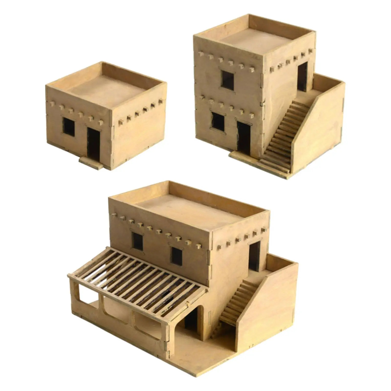 

1:72 Scale Architecture Building Model Kits for Sand Table Diorama Accessory