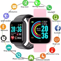 2022y68 smart watch men women d20 wristwatches smartwatch electronic clock fitness monitor gift reloj inteligente for xiaomi hua