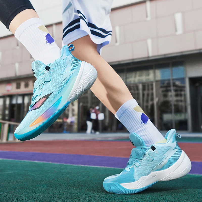 QQ-2310 NEW High Quality Mens Basketball Sneakers Non-Slip Training Sports Shoes Wearable ForMotion Basketball Shoes for Men