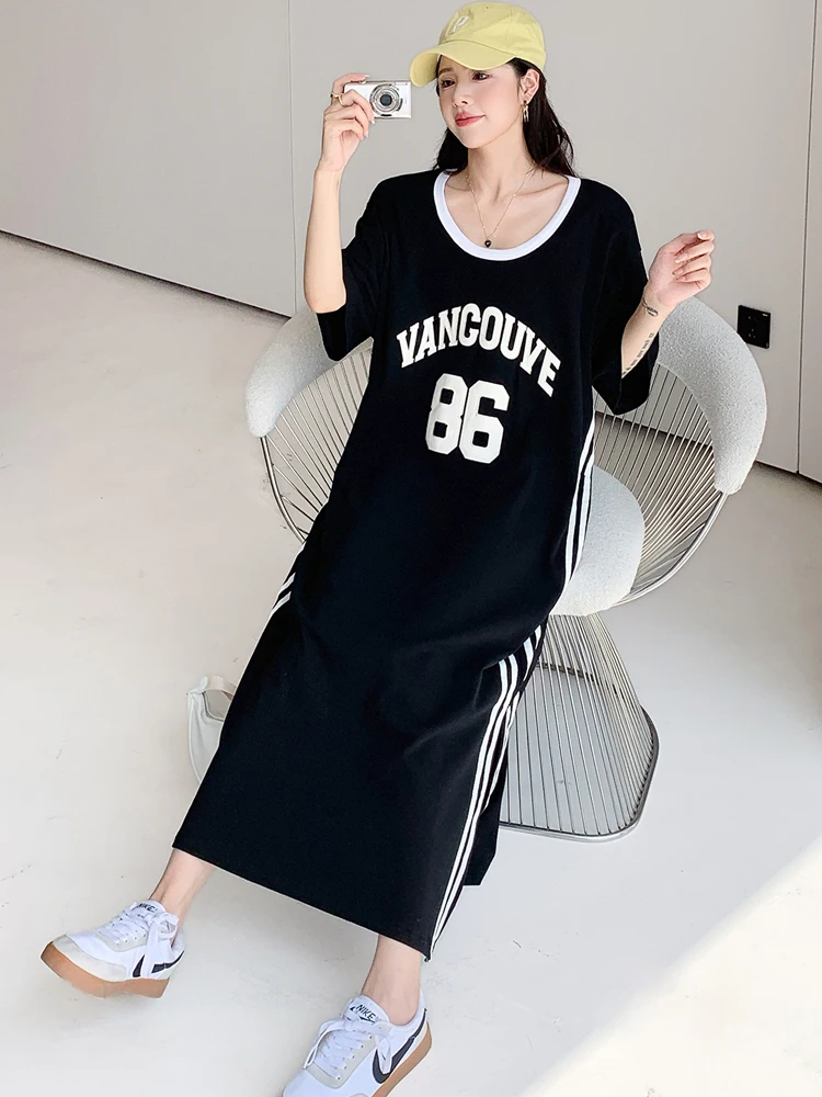 Женское платье NYFS свободного кроя из хлопка XL 2XL 3XL 4XL