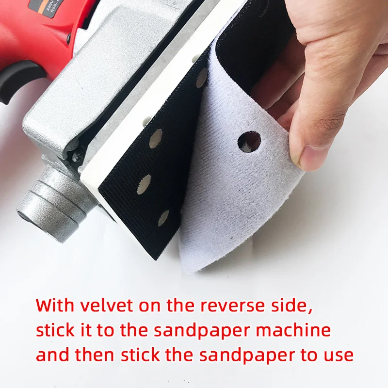 Car Sanding Rectangular Sandpaper Machine Cushion Pad Gas-electric Sanding Machine Protective Cushion To Reduce Tray Wear 95*180