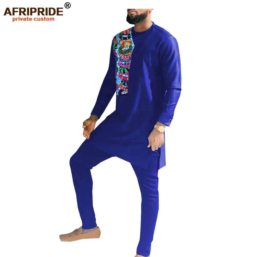 

Африканская Мужская одежда, наряды Дашики, рубашка с принтом, костюм, спортивный костюм, базин богатый размера плюс, комплект из 2 предметов ...