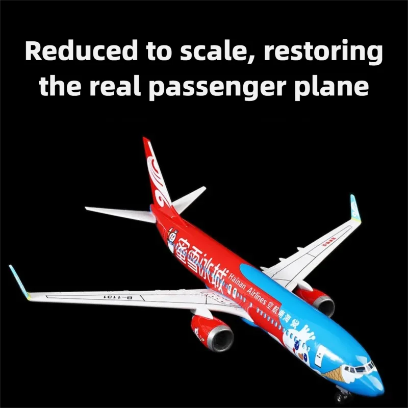 Фото Модель самолета Boeing 737 из сплава, 21 см, с граффити 