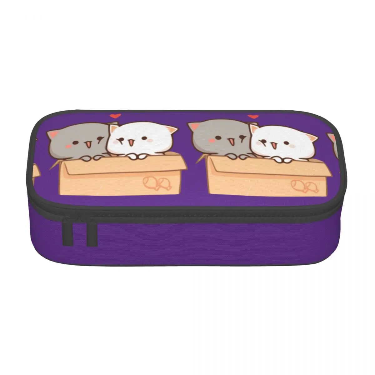 

Peach And Goma Pencil Case Peach Cat Girls Boys Back to School Zipper Pencil Box Big Kawaii Pen Organizer