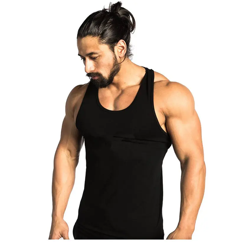 

Brand Clothing Bodybuilding Tank Tops Men Gym Workout Fitness sleeveless shirt Male exercise Cotton Undershirt Casual Vest