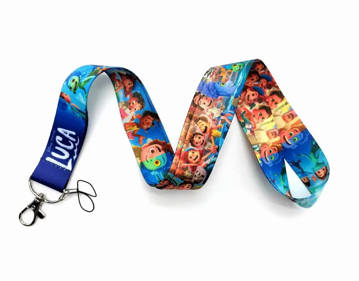 

Брелок для ключей Luca с мультяшным рисунком, держатель для ID бейджей с животными, для телефона, на шею, с брелоком, аксессуары для телефона D045