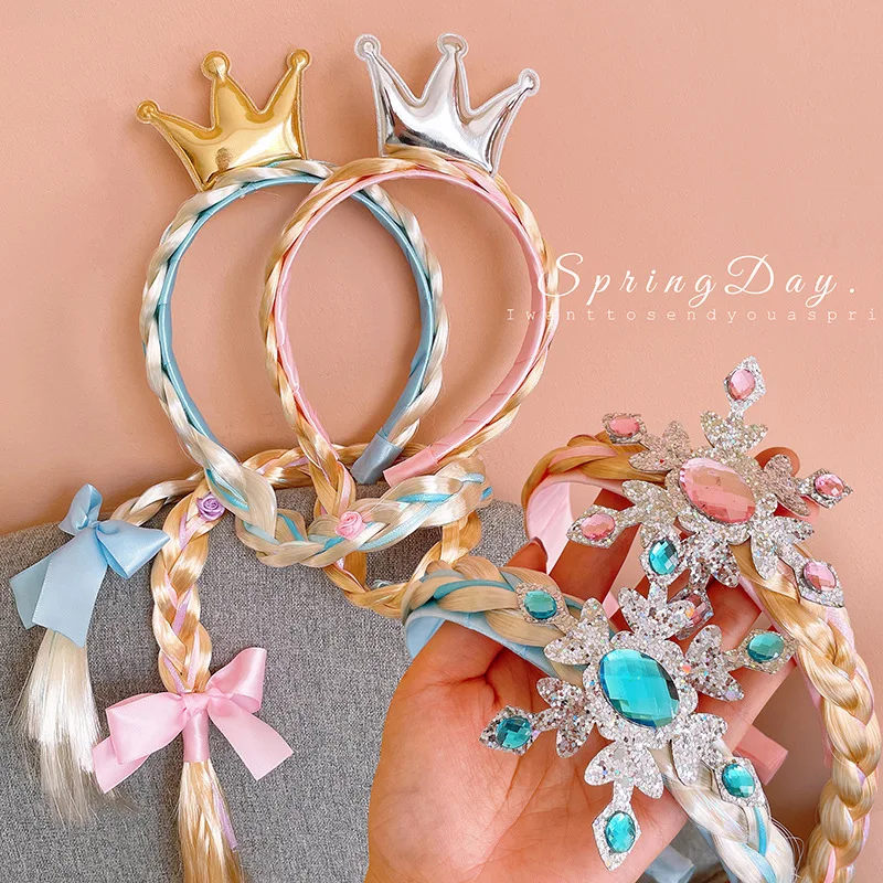 

Children Braid Princess Hairband Girl Kid Women Headband Hair Hoop Sweet Fashion Hair Accessories Headwear