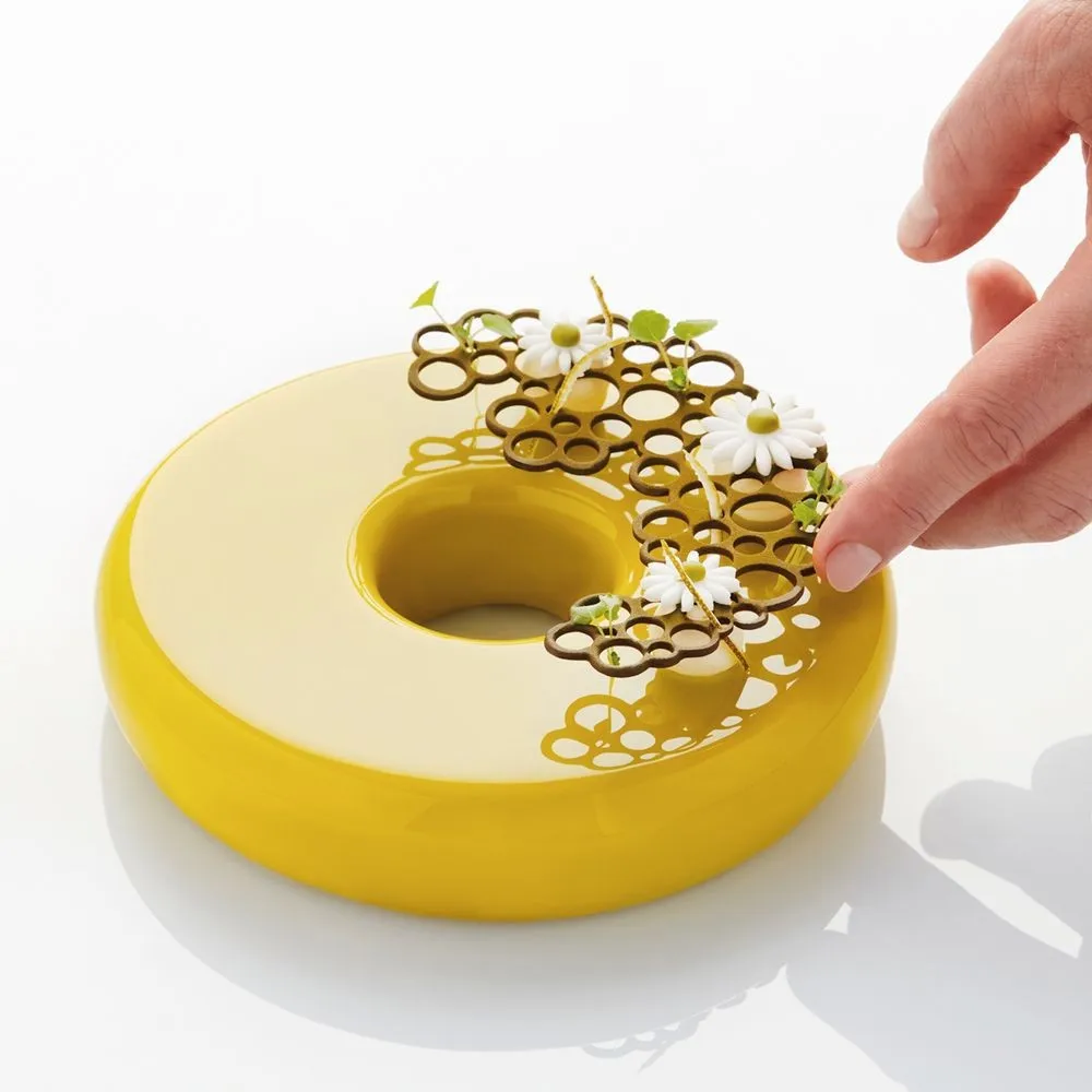 

Diy Love Dessert Decor Fondant Cake Decorating Mould Molecular Cuisine Chocolate Fondant Silicone Mold Geometric Pattern New