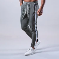 muscle fitness new mens elastic sports sweatpants jogging running training basketball trousers loose foot protection tights