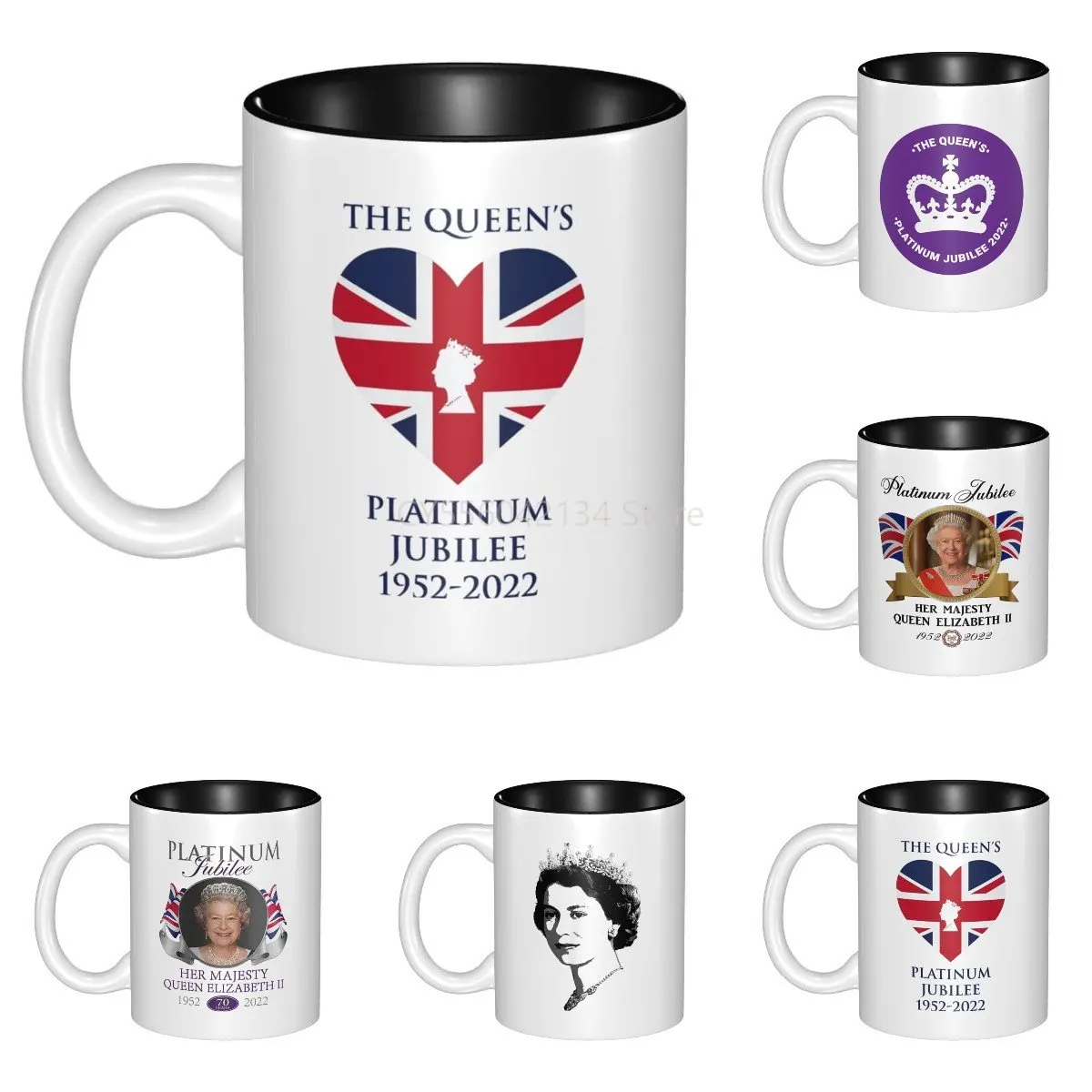 

Queen Elizabeth II Platinum Jubilee 11oz Ceramic Wholesale Coffee Mug Cup