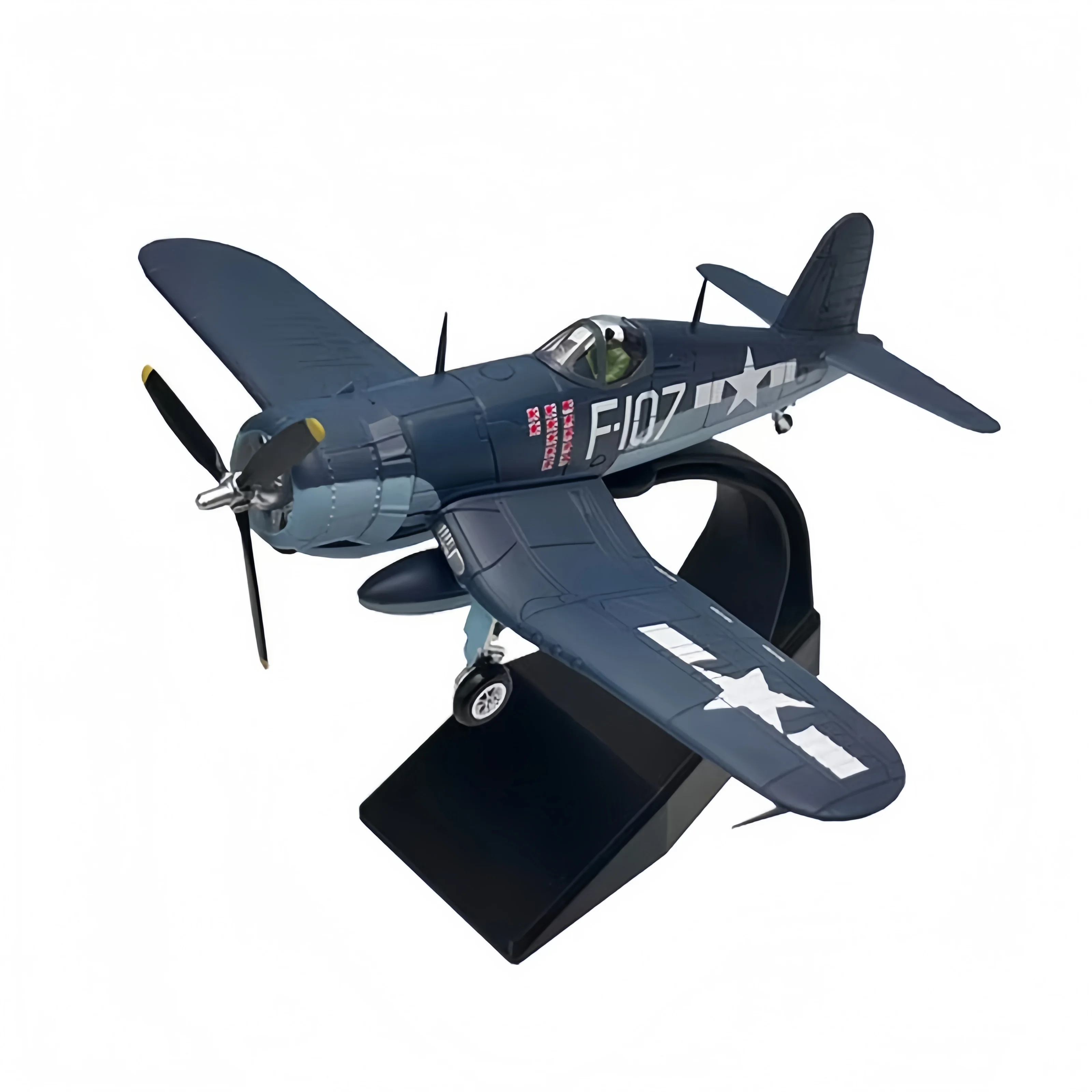 Фото 1:72 Вторая мировая война США F4U Пиратский истребитель F4U-1 Dragon Ace Модель самолета из сплава Коллекция моделей самолетов №2