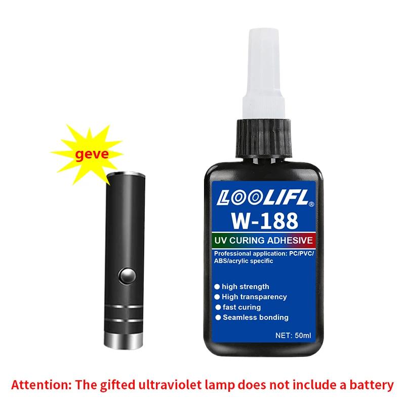

Набор из смолы 50gUV с подсветкой, клеем и ремонтом секунд, прозрачным УФ-клеером, подходит для смолы, пластика, стекла, акрила
