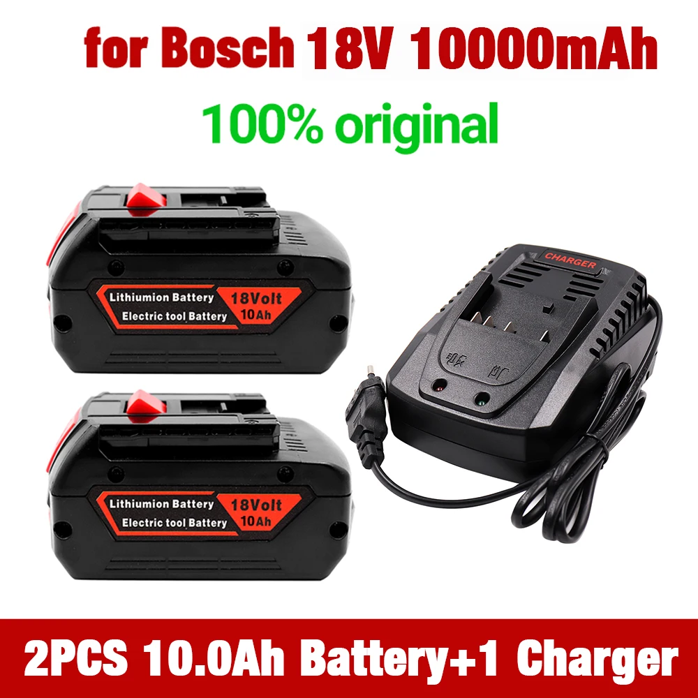 

Charger for Bosch Electric Drill 18V 10000 mAh Li-ion Battery BAT609, BAT609G, BAT618, BAT618G, BAT614, 2607336236 charger