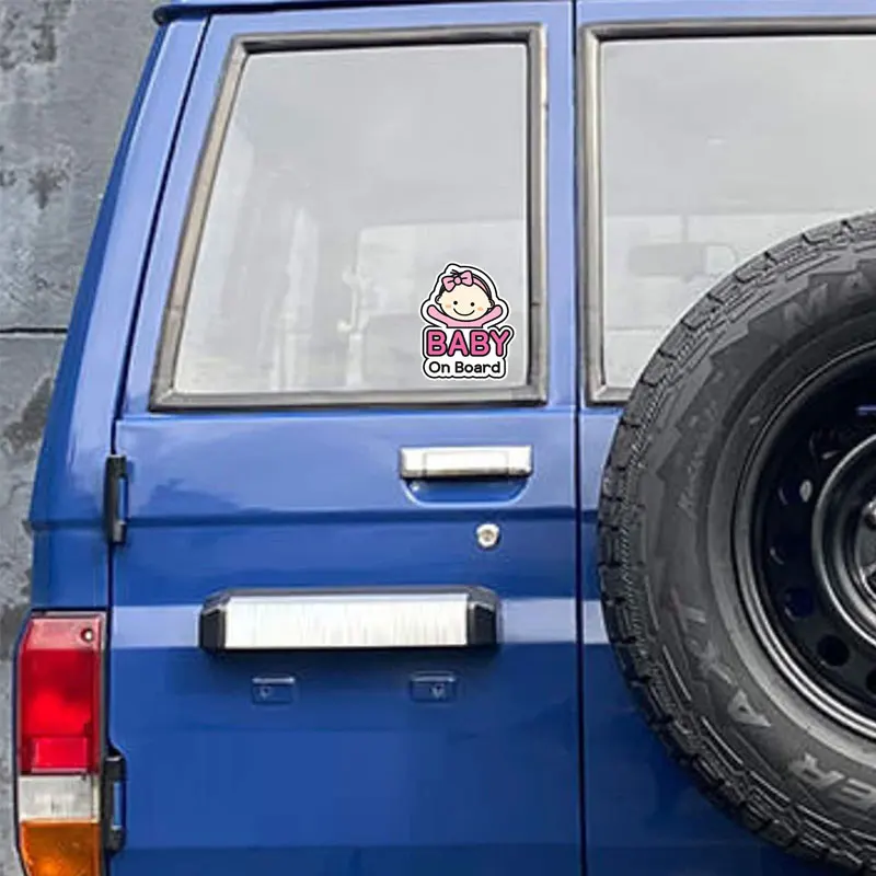 Привлекательные Мультяшные наклейки на автомобиль Малыш борту Стикеры для