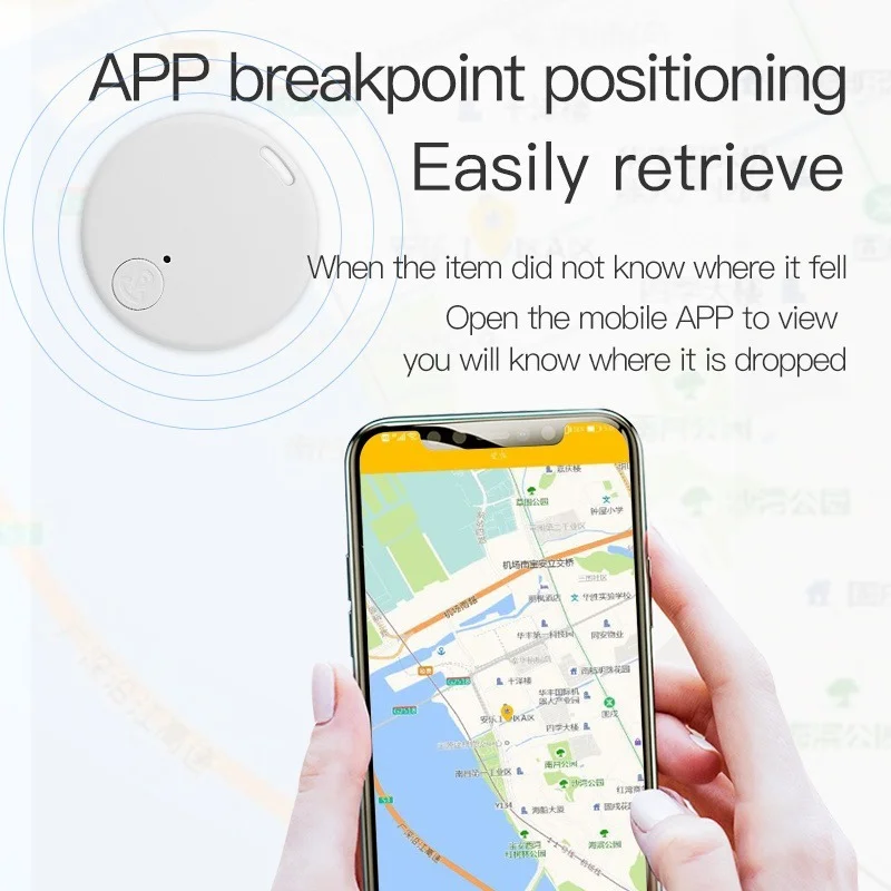 Мини-собака GPS Bluetooth 5 0 трекер устройство против потери круглое домашнее животное